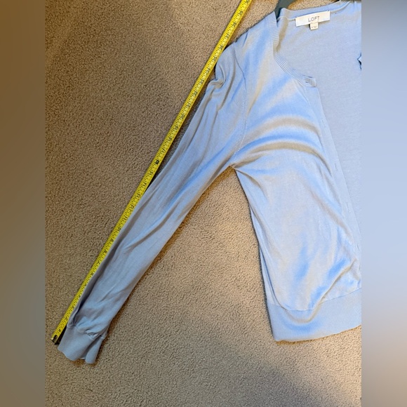 Loft | Light Blue Button Down Open Cardigan | Size M - Picture 7 of 7